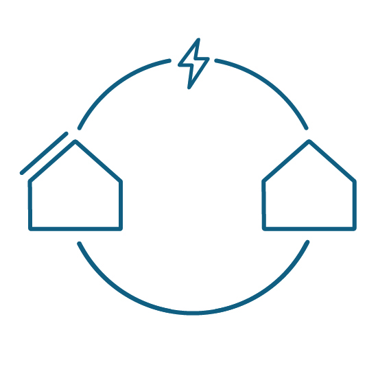 Échange d'énergie de pair à pair