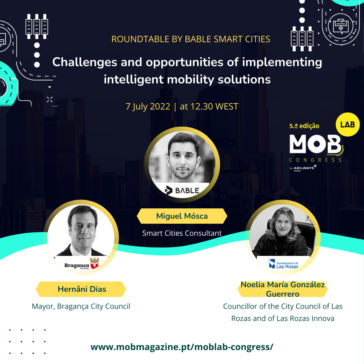 MobLab Congress 2022! Round Table by BABLE Smart Cities