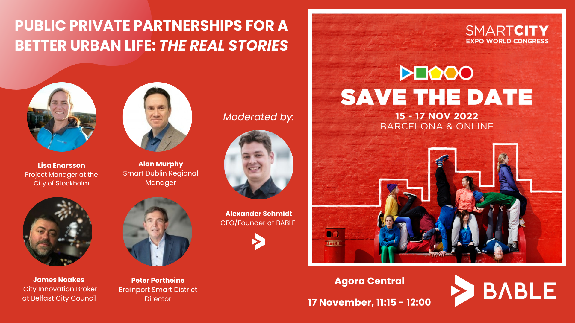 Public Private Partnerships for a Better Urban Life: The Real Stories  #SCEWC22