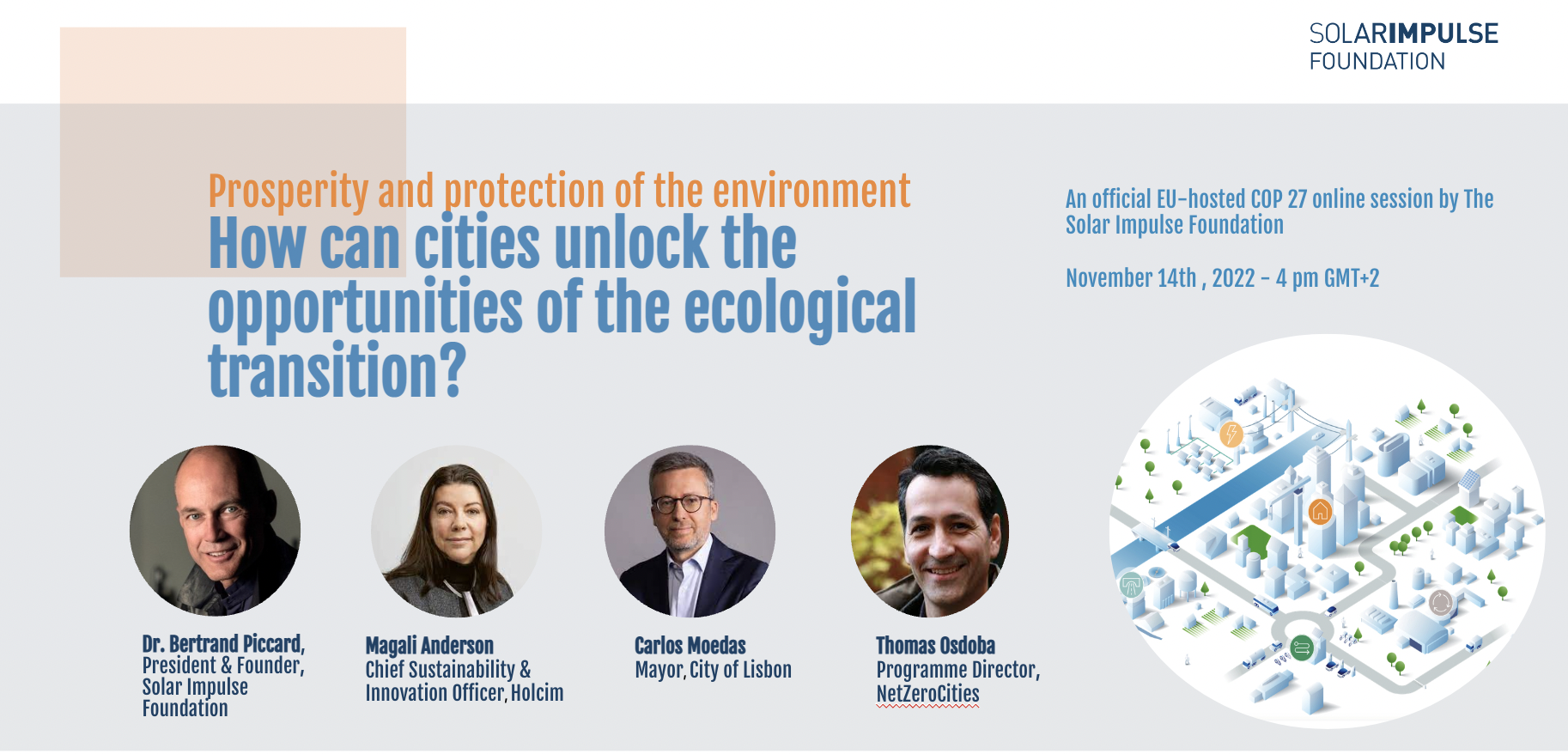 Prosperity and protection of the environment - Solutions for Cities Guide launch