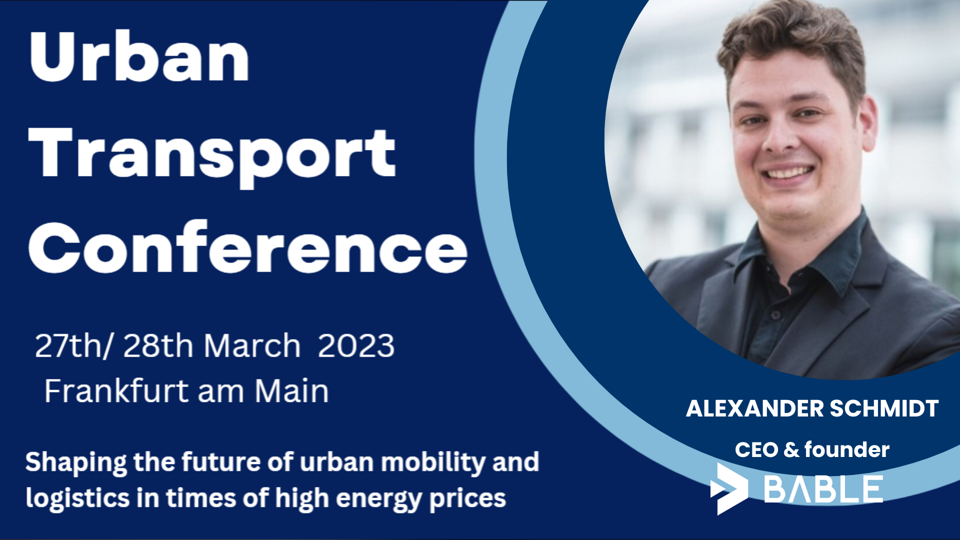 Urban Transport Conference 2023