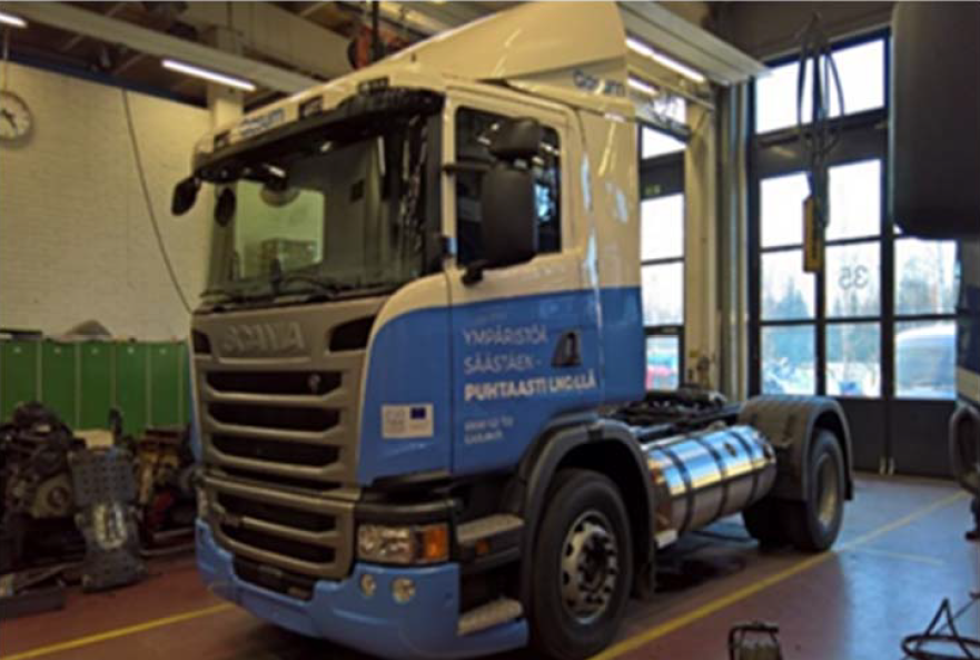 Einführung von Biogas für schwere Lastkraftwagen