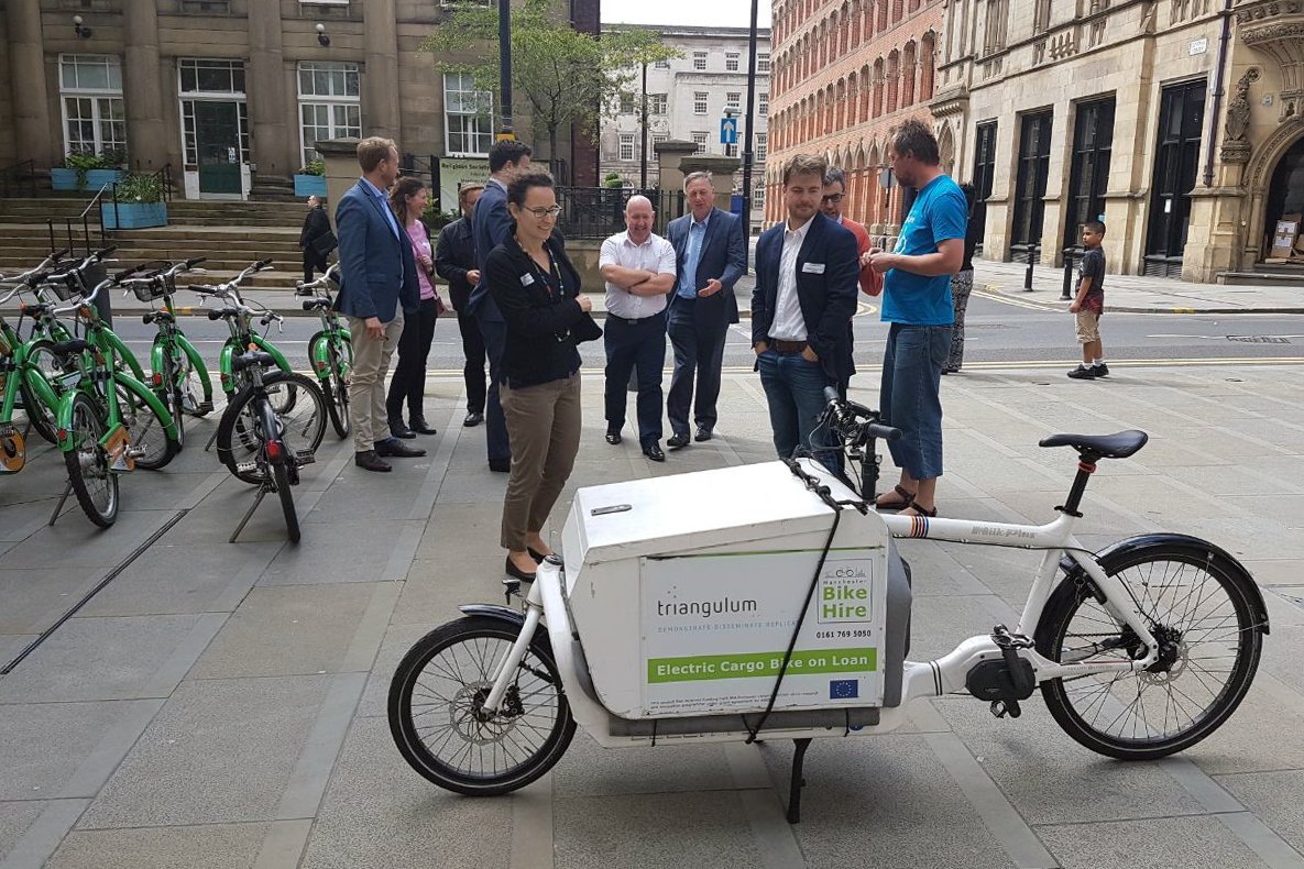 Electric Assist Cargo Bikes (Pedelecs) for goods delivery in Manchester
