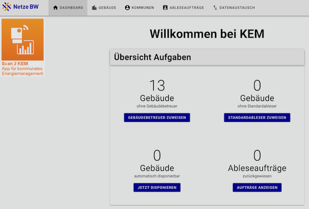 Scan2KEM - Gestión móvil de datos energéticos (municipales)