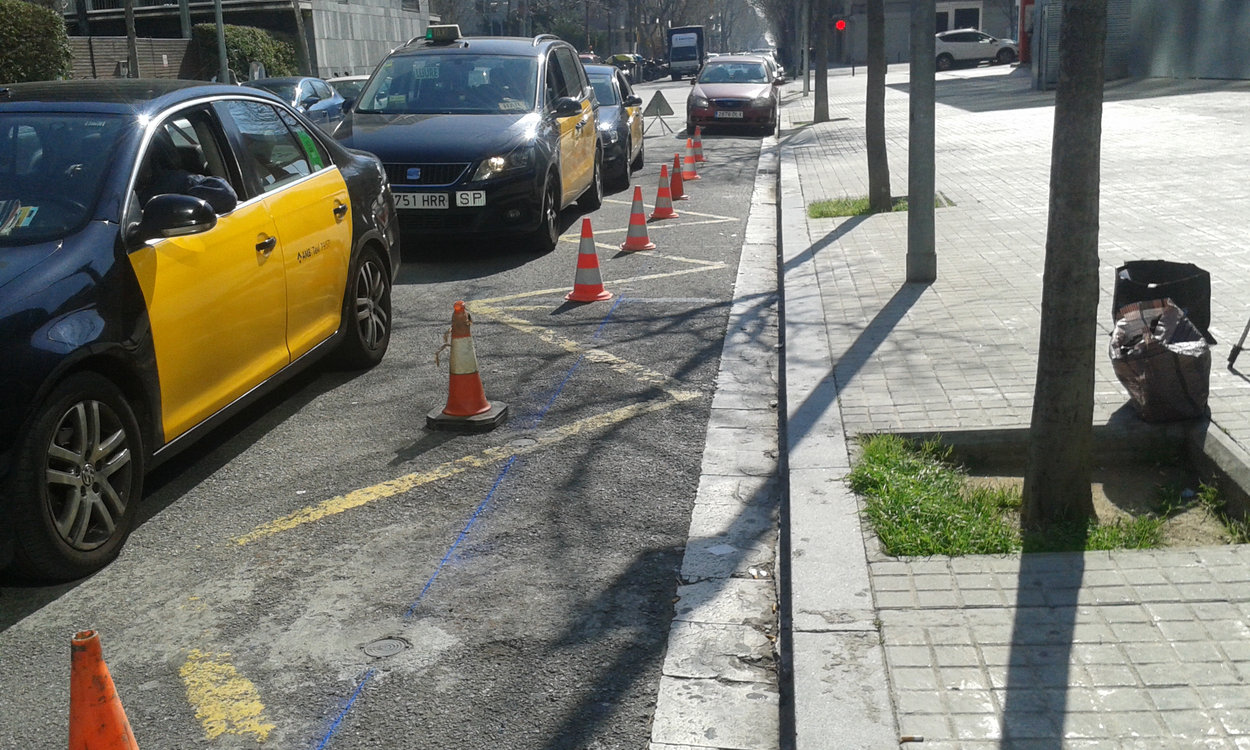 Smart taxi stand system in Barcelona