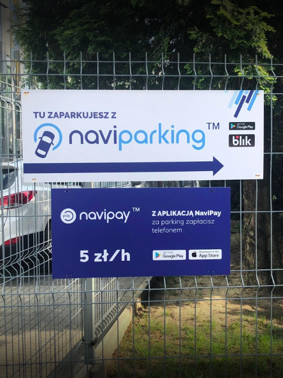 Serviços de estacionamento digital em Varsóvia e Gdansk, Polónia