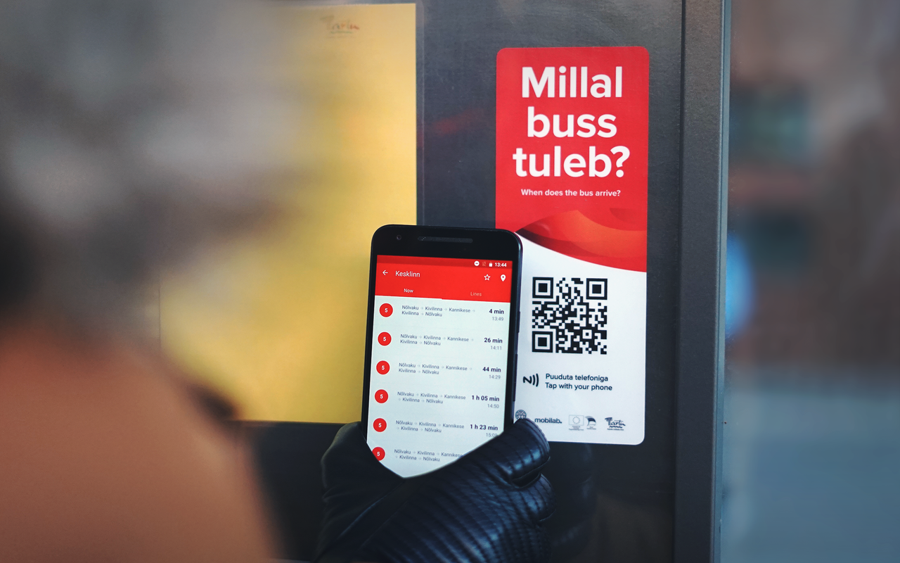 Real-time bus schedule app for Tartu Smart City