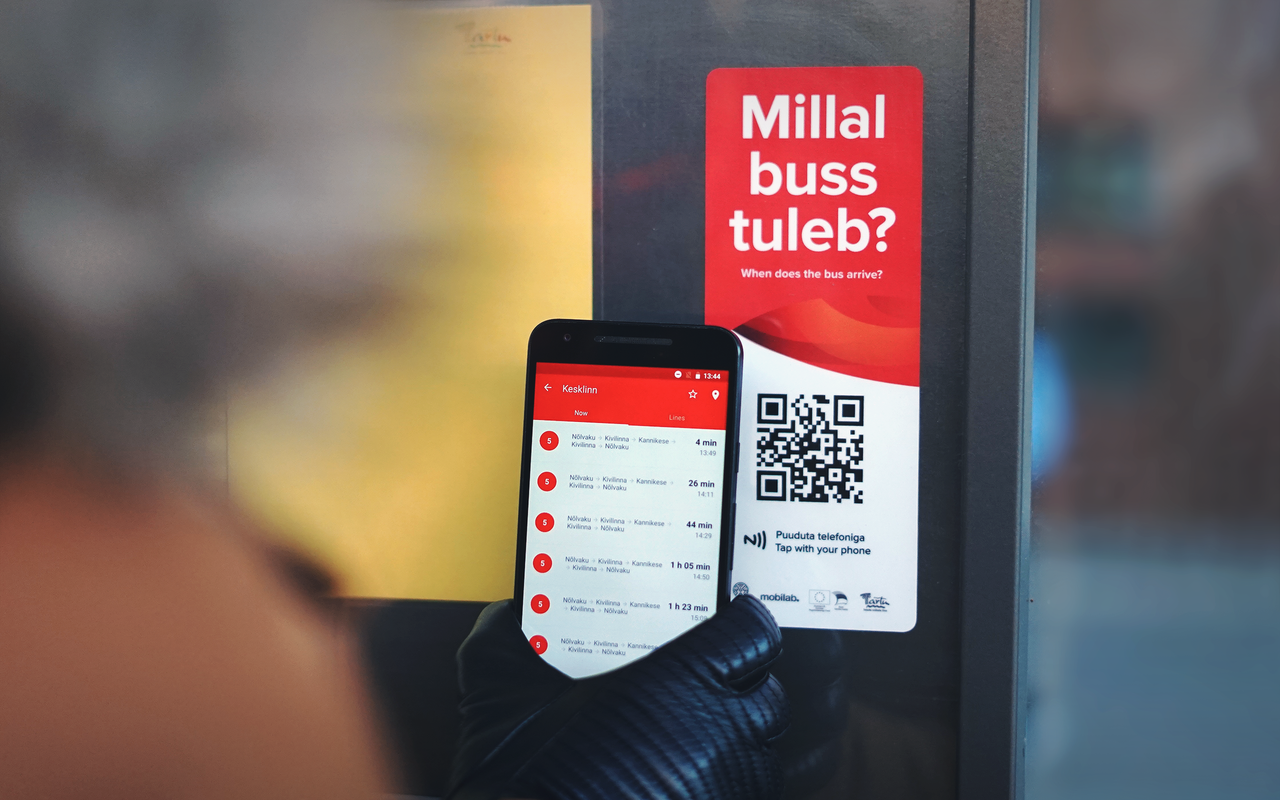 App de horarios de autobús en tiempo real para la ciudad inteligente de Tartu