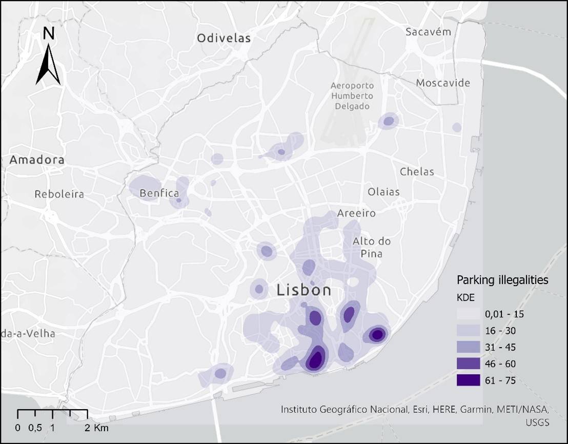 Analizar y predecir las ilegalidades de aparcamiento en las carreteras de Lisboa