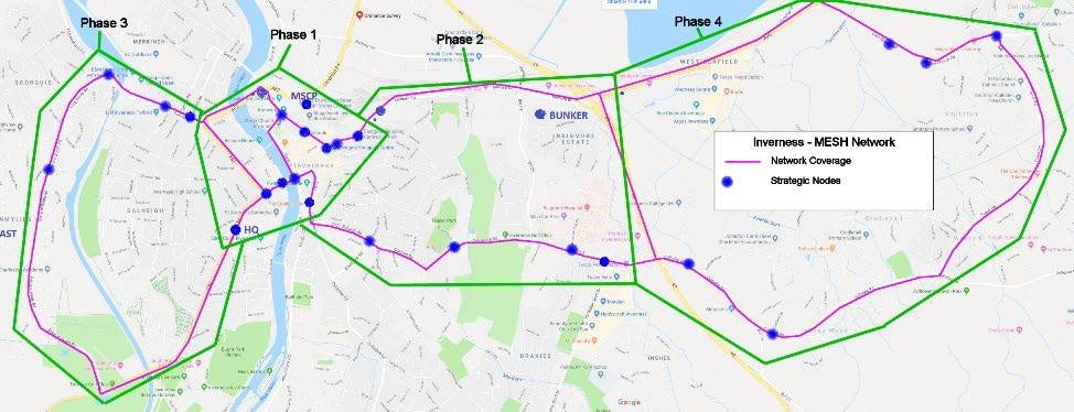 Inverness Smart Mobility : Maillage