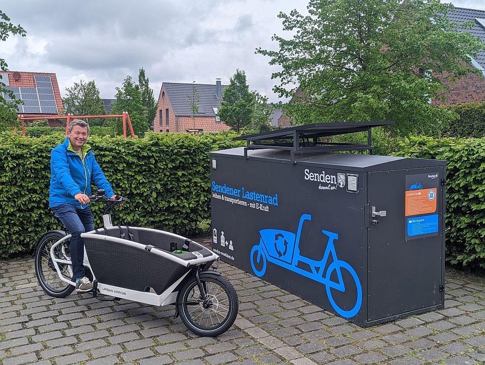 Partilha de bicicletas de carga / aluguer digital de bicicletas de carga