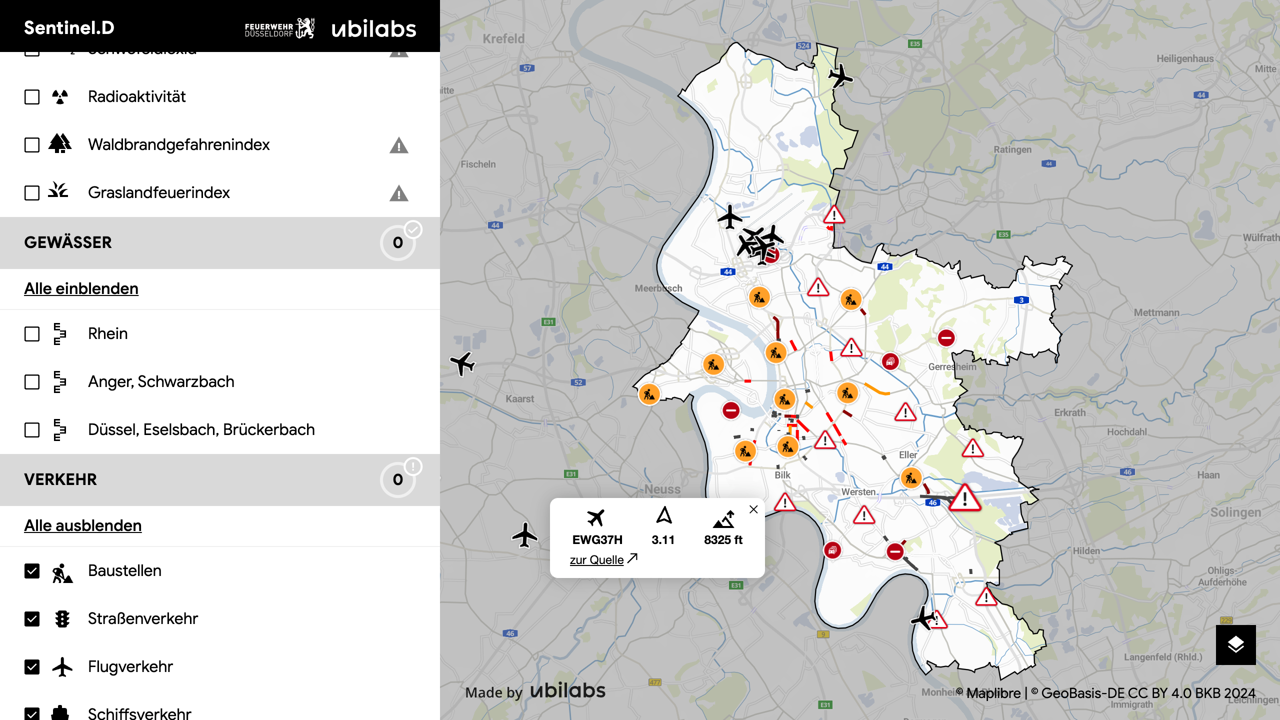 Real-Time Situational Awareness for the Düsseldorf Fire Department 